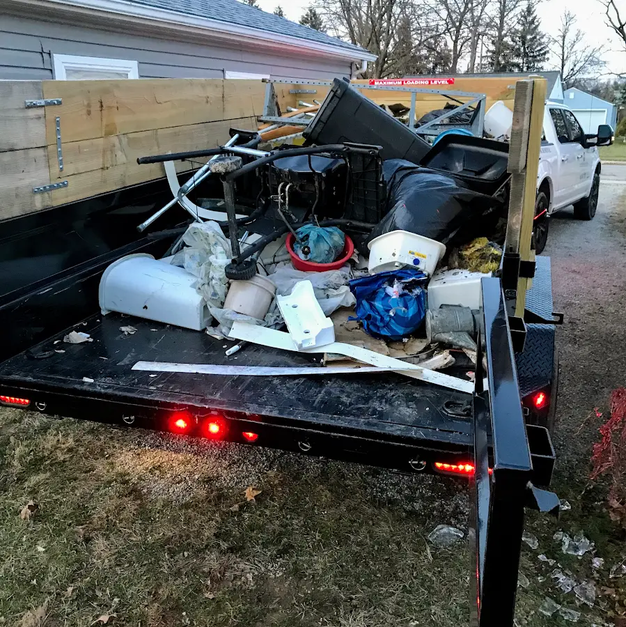 Roll-off dumpster delivered to a residential driveway in Briar Creek